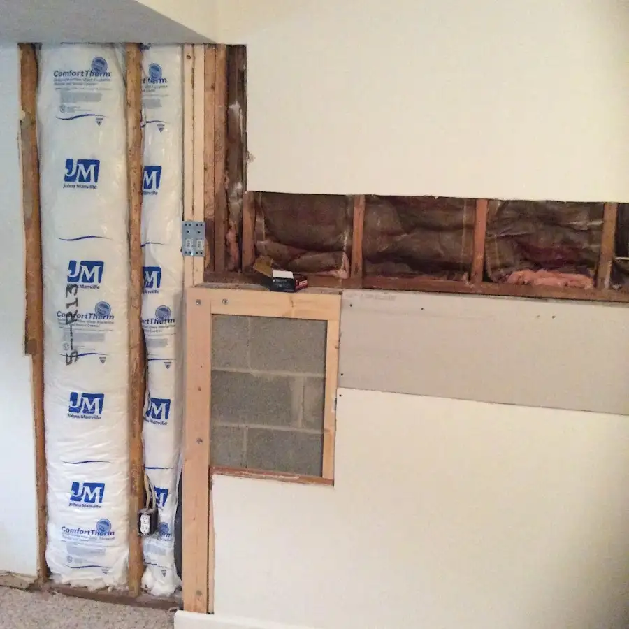 Wall insulation replacement during Contents Cleaning & Restoration in Sumpter
